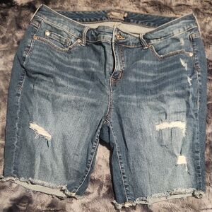 Denim Distressed Women's Shorts